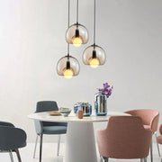 Contemporary Simple Glass Globe Kitchen Island Pendant Lights