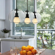 Contemporary Simple Glass Globe Kitchen Island Pendant Lights