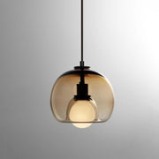 Contemporary Simple Glass Globe Kitchen Island Pendant Lights