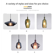 Modern Glass Simple Multicolored Pendant Lights