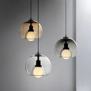 Contemporary Simple Glass Globe Kitchen Island Pendant Lights