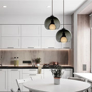 Contemporary Simple Glass Globe Kitchen Island Pendant Lights