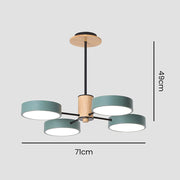 Stylish Macaron Multi Arm LED Ceiling Pendant Light
