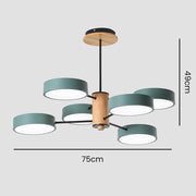 Stylish Macaron Multi Arm LED Ceiling Pendant Light