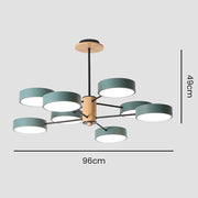 Stylish Macaron Multi Arm LED Ceiling Pendant Light