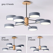 Stylish Macaron Multi Arm LED Ceiling Pendant Light