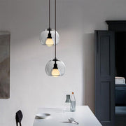 Contemporary Simple Glass Globe Kitchen Island Pendant Lights