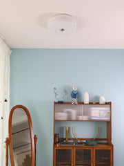Vintage White Dome Ceiling Light