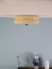 Vintage White Dome Ceiling Light