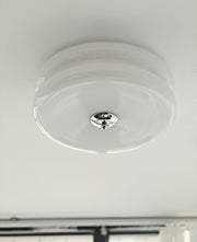 Vintage White Dome Ceiling Light