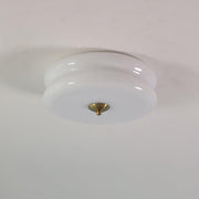 Vintage White Dome Ceiling Light