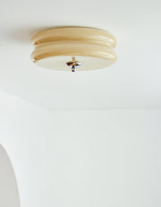 Vintage White Dome Ceiling Light