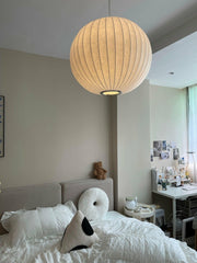 Contemporary Bubble Fabric Pendant Lamp