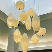 Contemporary Bubble Fabric Pendant Lamp