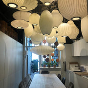 Contemporary Bubble Fabric Pendant Lamp