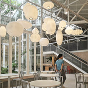 Contemporary Bubble Fabric Pendant Lamp