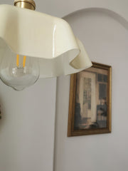Tiffany Pleated Edge Glass Pendant Light