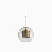 Bauhaus Glass Shade Metal Pendant Light