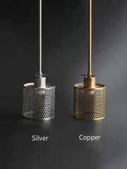 Bauhaus Glass Shade Metal Pendant Light