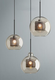 Bauhaus Glass Shade Metal Pendant Light