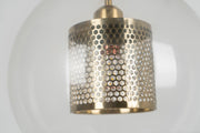 Bauhaus Glass Shade Metal Pendant Light