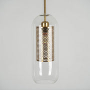 Bauhaus Glass Shade Metal Pendant Light