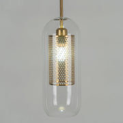 Bauhaus Glass Shade Metal Pendant Light
