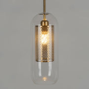 Bauhaus Glass Shade Metal Pendant Light