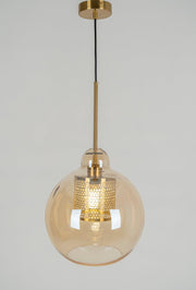Bauhaus Glass Shade Metal Pendant Light