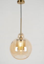 Bauhaus Glass Shade Metal Pendant Light