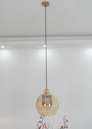 Bauhaus Glass Shade Metal Pendant Light