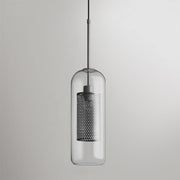 Bauhaus Glass Shade Metal Pendant Light