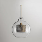 Bauhaus Glass Shade Metal Pendant Light