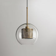 Bauhaus Glass Shade Metal Pendant Light