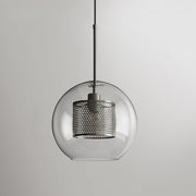 Bauhaus Glass Shade Metal Pendant Light