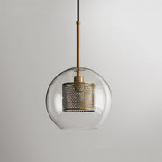 Bauhaus Glass Shade Metal Pendant Light