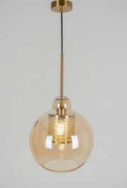 Bauhaus Glass Shade Metal Pendant Light