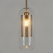 Bauhaus Glass Shade Metal Pendant Light