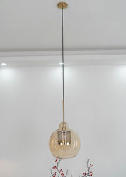 Bauhaus Glass Shade Metal Pendant Light