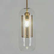 Bauhaus Glass Shade Metal Pendant Light