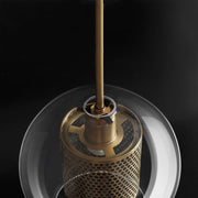 Bauhaus Glass Shade Metal Pendant Light