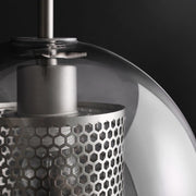 Bauhaus Glass Shade Metal Pendant Light