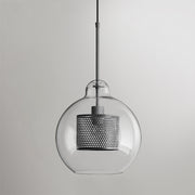 Bauhaus Glass Shade Metal Pendant Light