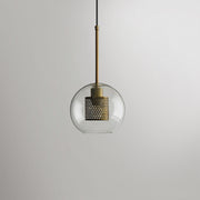Bauhaus Glass Shade Metal Pendant Light