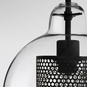 Bauhaus Glass Shade Metal Pendant Light