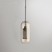 Bauhaus Glass Shade Metal Pendant Light
