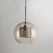 Bauhaus Glass Shade Metal Pendant Light