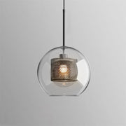Bauhaus Glass Shade Metal Pendant Light