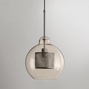 Bauhaus Glass Shade Metal Pendant Light