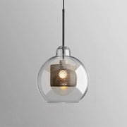 Bauhaus Glass Shade Metal Pendant Light